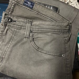 AG Adriano Goldschmied Men's Charcoal Slim Jeans